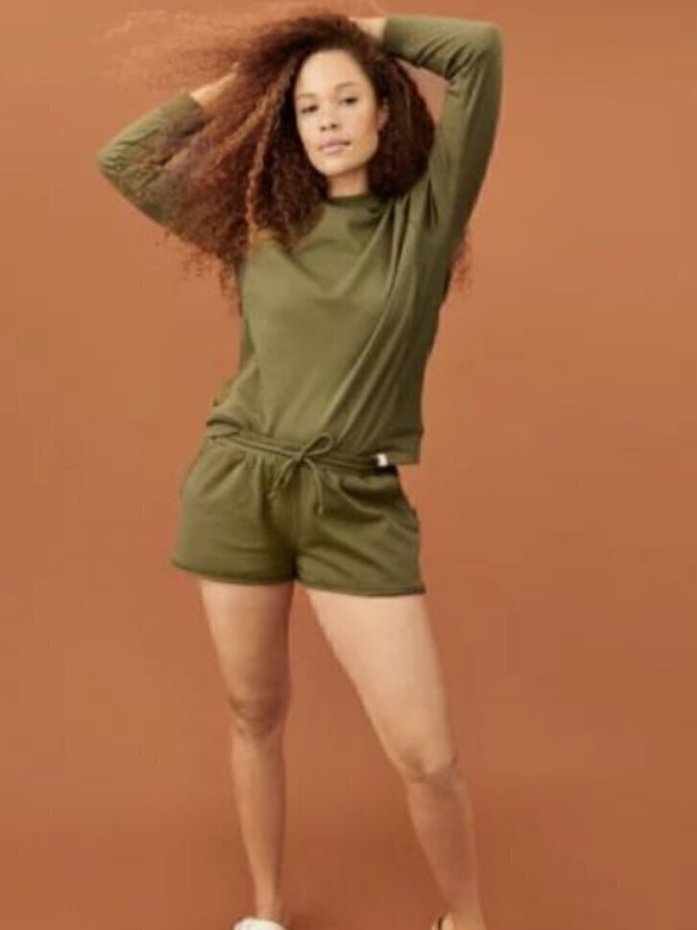 Terry shorts olive green | third love